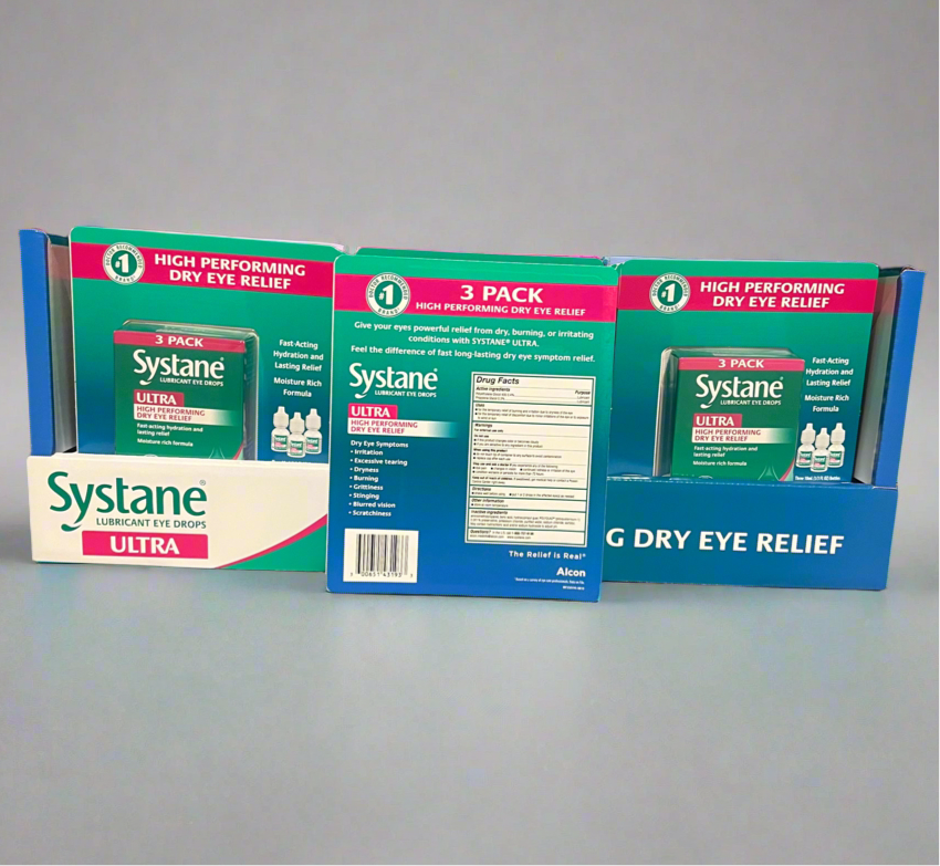 Lot of 24: Systane Ultra High Performing Dry Eye Relief 3 Pack