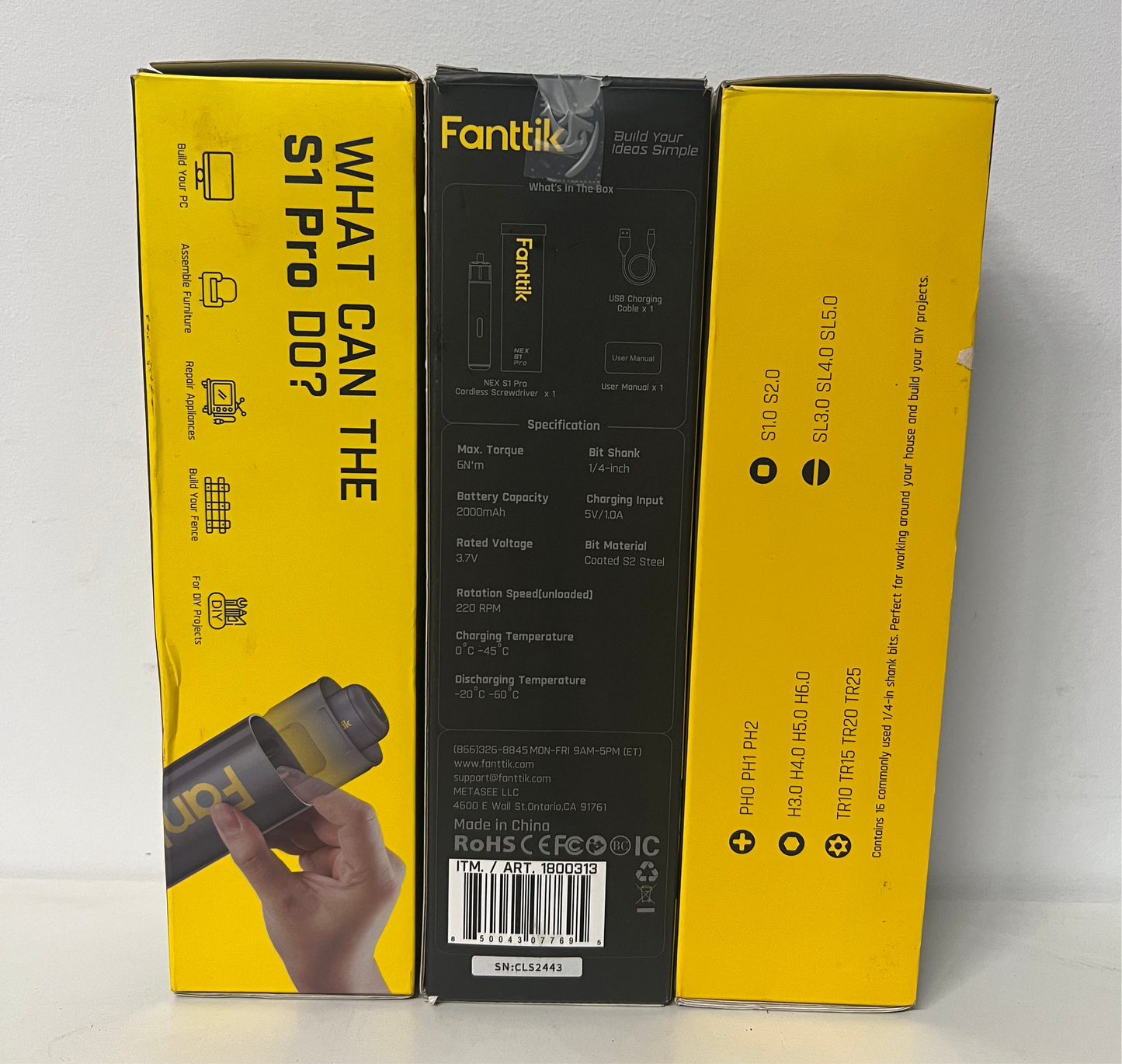 Lot of 3: Fanttik NEX S1 Pro Cordless Screwdriver