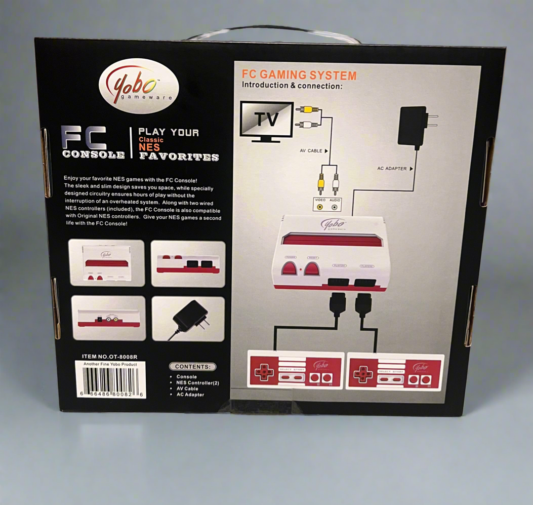 Lot of 6: Yobo FC Gaming Console (Red & White)