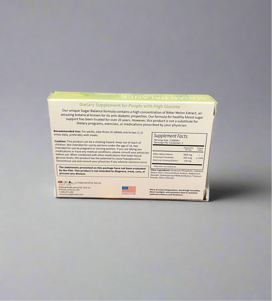 Lot of 18: GSL Technology Sugar Balance 15 Count