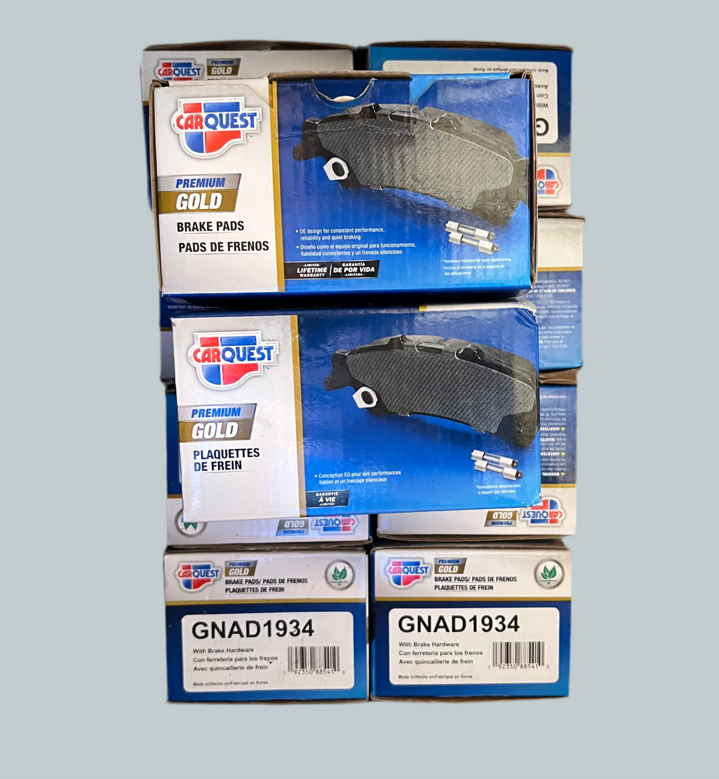 Lot of 10: Carquest Premium Gold Brake Pads GNAD1934
