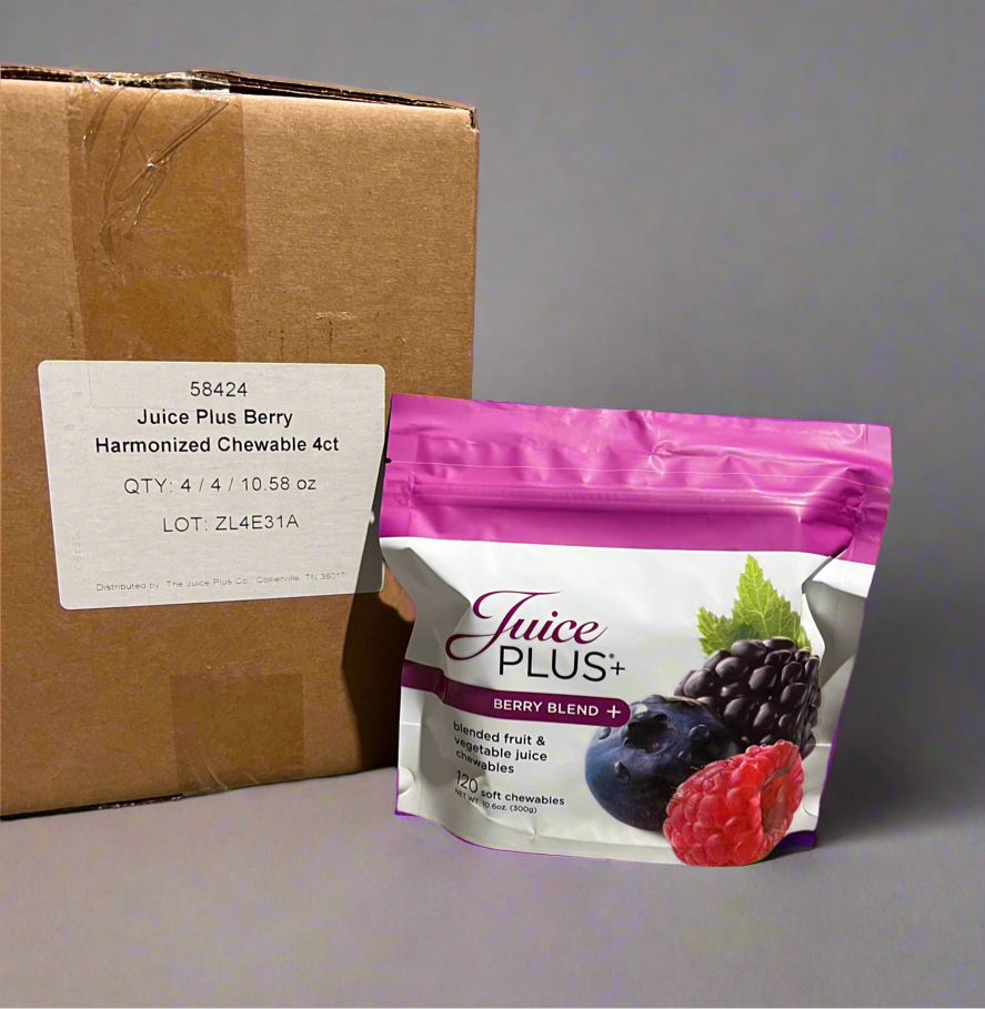 Lot of 16: Juice Plus+Berry Blend 120 Soft Chews Pouches