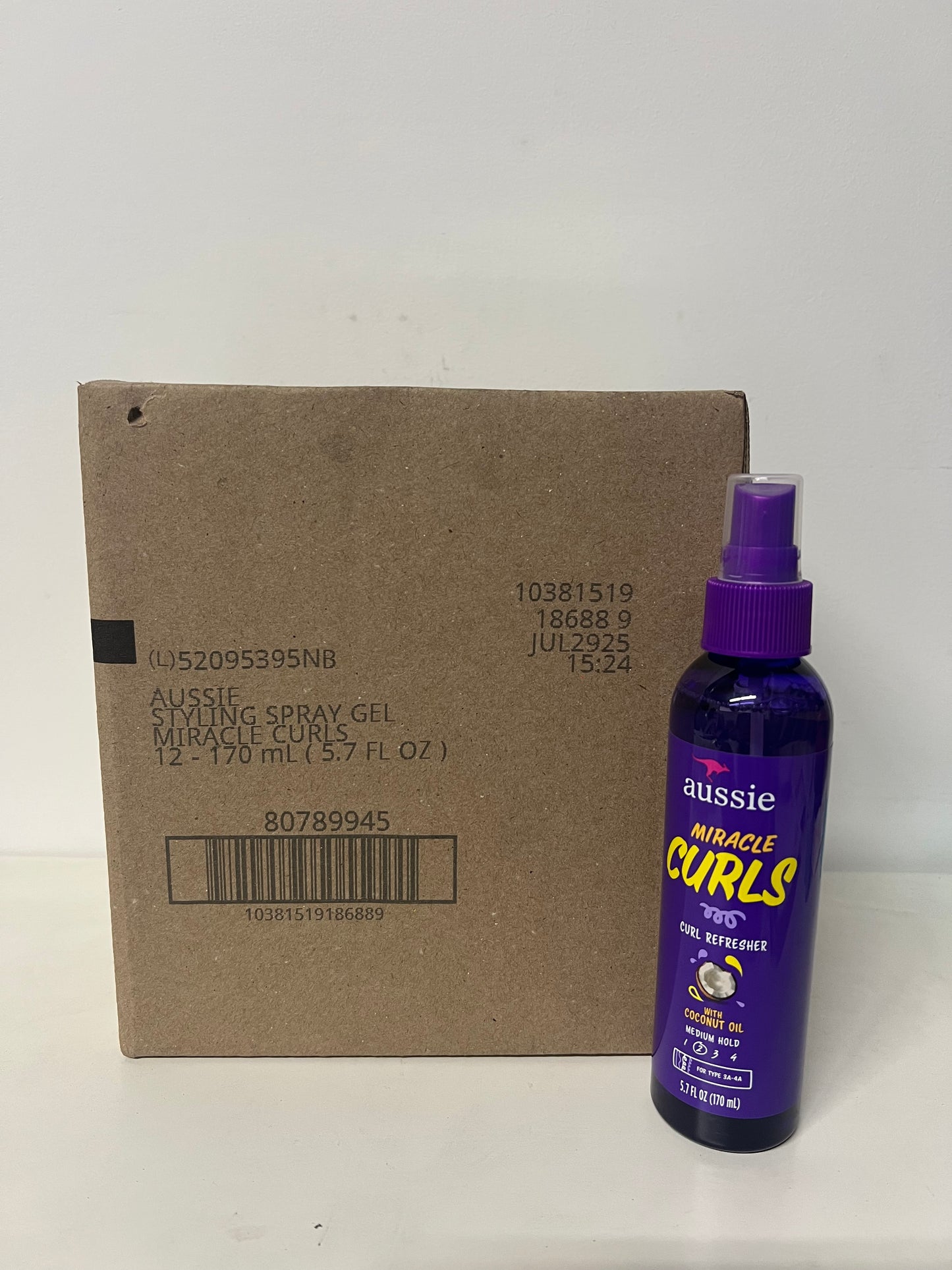 Lot of 12: Aussie Miracle Curls Refresher Spray